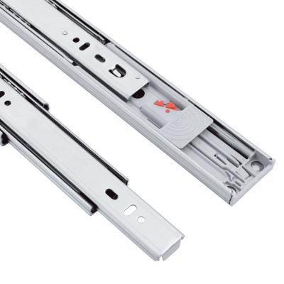 China Modern Silent Heavy Duty Stainless Steel Drawer Slides Open Track Push Drawer Slide Rail For Cabinet for sale