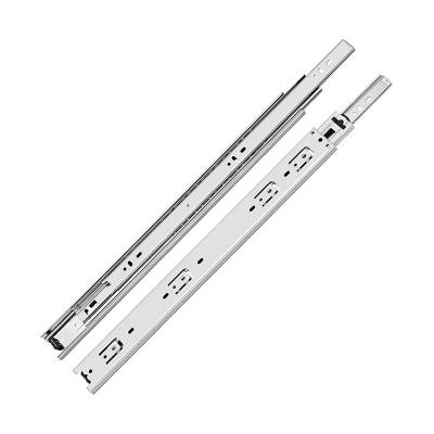 China Modern 35mm Metal Drawer Slide Track 3 Times Ball Bearing Telescope Channel Slide Rail For Cabinet Drawer for sale