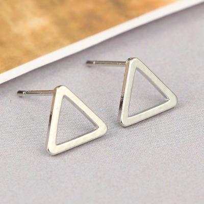 China FASHIONABLE triangle temperament square earrings point word one word female earrings fashion simple for sale