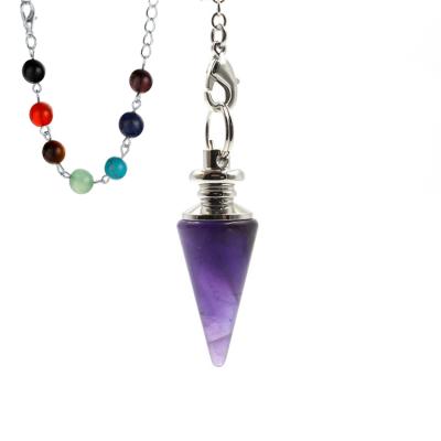 China CLASSIC Line Opal Crystal Mind Bullet Bead Chakra Cure Pendulum Conical Head Stone Pendant Opal Ornament for sale