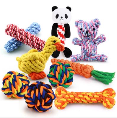 China Different Designs Cotton Rope Dog Toys Viable Hot Selling Pet Chew Toys Pet Toys for sale