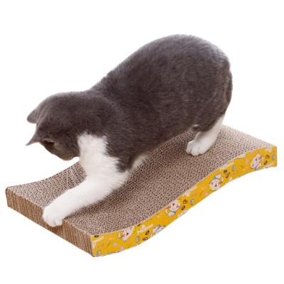 China High Quality Stocked Cat Corrugated Scratcher Board S Shape for sale