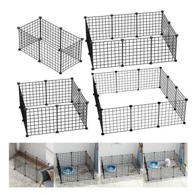 China Comfortable Amusement Pet Playpen, 12 PCS Small Exercise Animals Supplies Indoor Portable DIY Metal Cage Yard Fence for sale