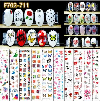 China New Nail Paper Stickers for Valentine's Day Peacock Nail Stickers for Valentine's Day Nail Stickers for sale