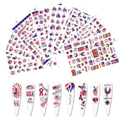 China XF New Fashionable American Independence Day National Flag Nail Stickers for sale