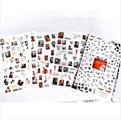 China New fashionable MG series cruella nail art stickers cruella nail stickers for sale