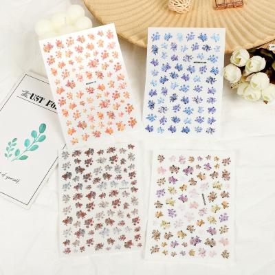 China Fashionable New Rose Flower Nail Art Stickers MG Flowers Nail Stickers for sale