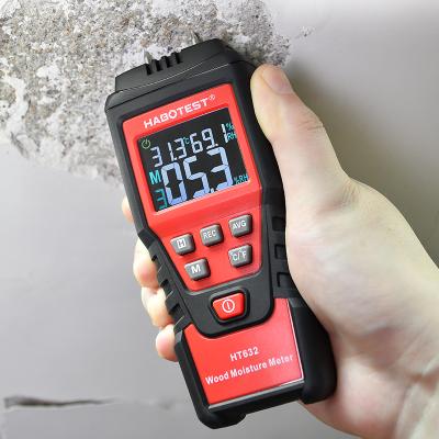 China Small Size Digital Habotest HT632 Wood Moisture Meter With Self Calibration HT632 for sale