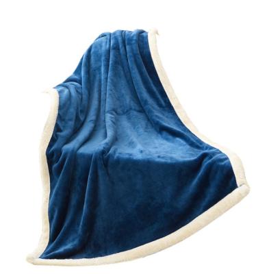 China Double Layer PORTABLE Top Quality Polyester Ultra Bedding Throws Flannel Fleece Blanket for sale