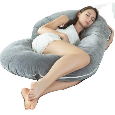 China New Style Inflatable Comfortable Bump Support C Shape Full Body Pregnancy Pillow for sale