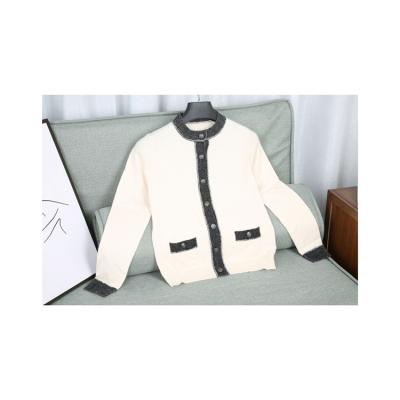 China Hot Selling Ladies Anti-pilling Perfume O Neck Small Jacket Autumn And Winter Fashion Jacket Suitable For Office Workers for sale