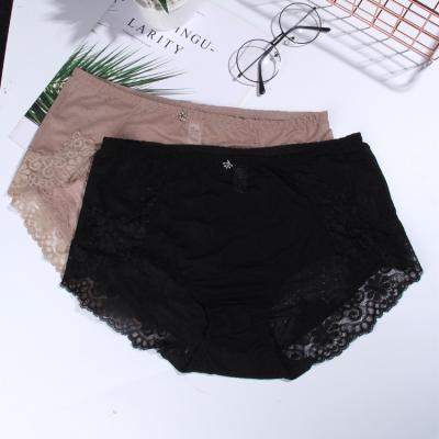 China Black Apricot Antibacterial Breathable Low Waist Lace Cavity Fashion Woman Sexy Underwear for sale