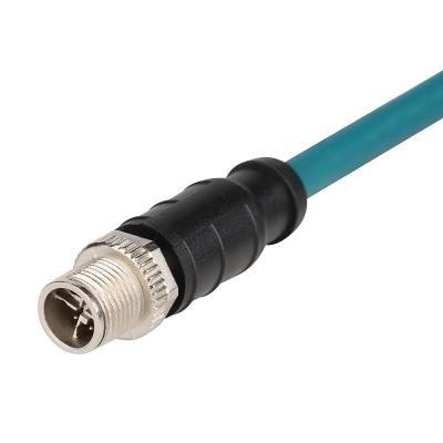 China Other 3M CCB-84901-2001-05-000 EN 2000 Ethernet Cable M12 8 Terminal X Coded To Waterproof RJ45 Connector Circular for sale