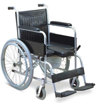 China Hot Selling Health Care Physiotherapy Commode Wheelchair With Commode Pan for sale