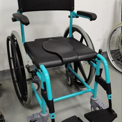 China Healthcare Commode and Aluminum Shower Wheelchair with 2 x 24