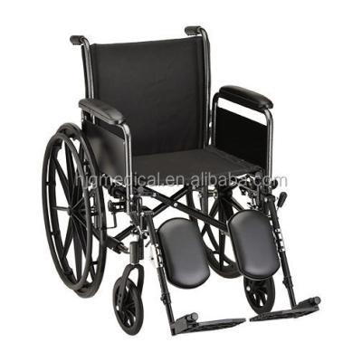 China Best price folding steel manual foldable wheelchair, steel wheelchair for sale