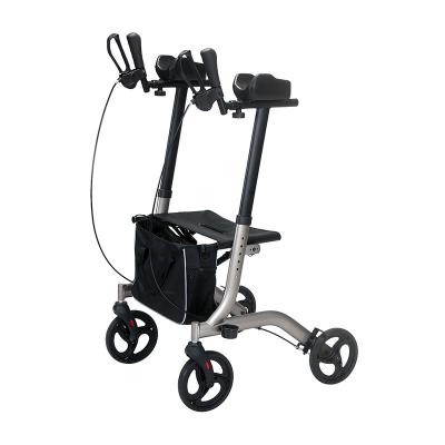 China Aluminum Healthcare Walker Rollator With Armrest , Four Wheel Walker Rollator for sale