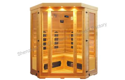 China Bench Carbon Fiber Far Infrared Sauna Cabin , Electric 4 Person Sauna For Outdoor for sale