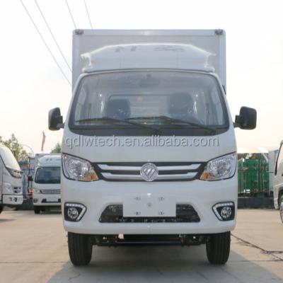 China Chinese Double Cabin 4950*1590*2450mm Small Closed Box Mini Cargo Pick Up Van Truck 1.5 Ton 3.5Ton RHD for sale