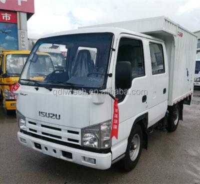 China Japanese Iszu Brand 5 Ton Light Up Lorry Closed Box Cargo Van Trucks 5990*1860*2900mm for sale