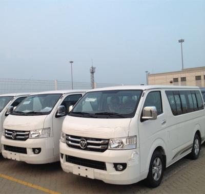 China 15 Seat Gas Engine Mini Bus 2.2L Flat Roof for sale