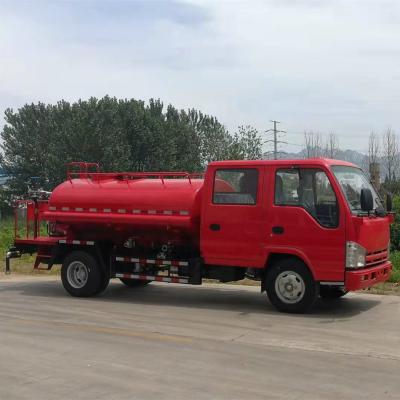 China Hotels 3000 Liters Water Tank Sprinkler Truck With Fire Fighting Nozzle for sale