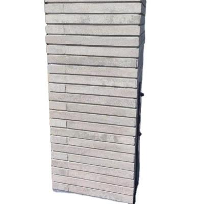 China Long Strip Corner Bricks Cement Terrazzo Artificial Marble Slice Korean Popular Exterior Wall Decoration for sale