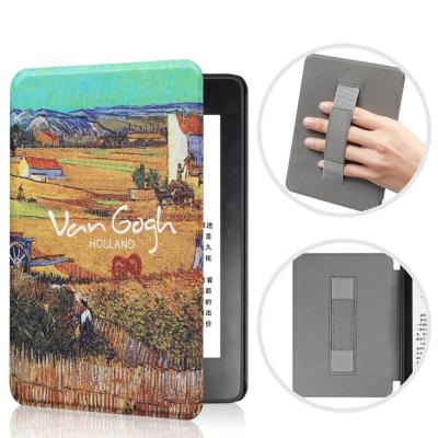 China For 10th Gen Pattern Design Palm Belt Kindle Leather Cover For 10th Gen 10th Gen Kindle Case Kindle Case for sale