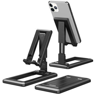 China Adjustable Foldable Phone Holder Mobile Phone Stand For Desktop Cell Phone Stand for sale