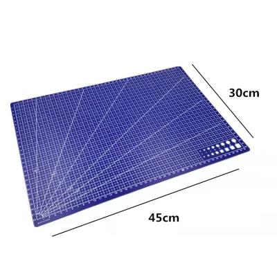 China DIY Factory Dark Green Custom Logo A3 A2 A1 3mm Double Non Self-Healing PVC Side Slip Cutting Pad DIY Cutting Mats for sale