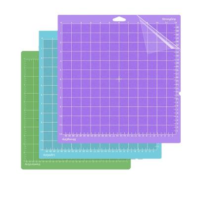 China Lightweight PVC 12x12 Inch 3 Inch 12x12 PVC Stronggrip Cutting Mat Mats Purple Size or Strong Adhesive Sticky Green-Blue Zesty Standard for sale