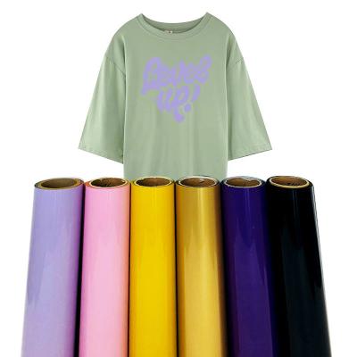 China Washable; Bright weed vinyl film heat transfer htv roll easy for sale