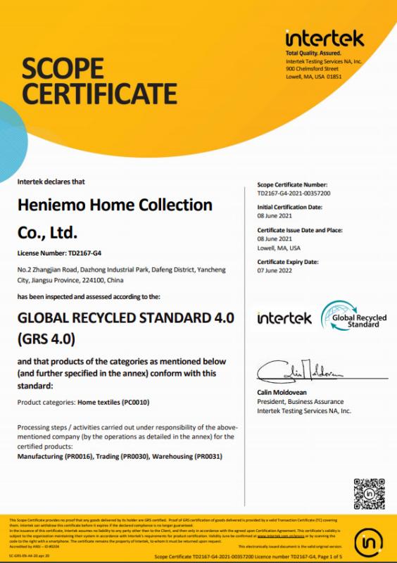 GRS - Heniemo Home Collection Co., Ltd.