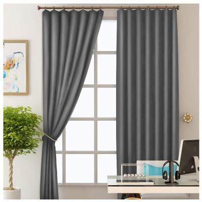 China Blackout Honeymoon Customized Blackout Drapes Window Curtains 100% Natural Soft Pure White Living Room for sale