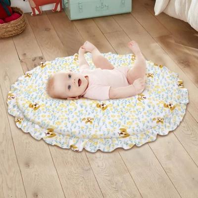 China Cozy Honeymoon Custom Printed Foldable Activity Kid Sleep Yoga Game Kids Gym Playmat Baby Floor Crawling Mat for sale