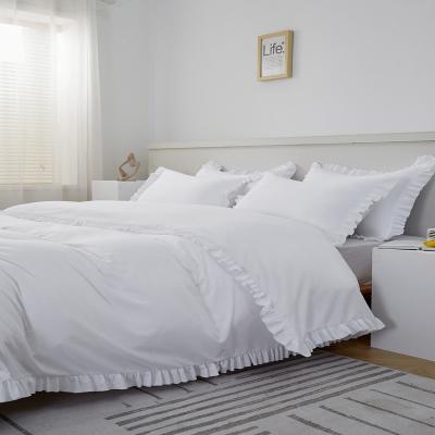 China Factory Supply Sustainable Duvet Cover Set White , Ultra Soft , Comfortable , Breathable And Durable Comforter Cover for sale