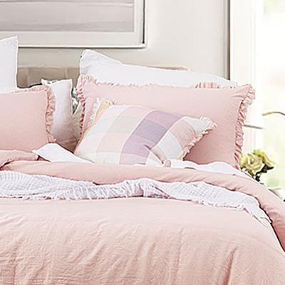 China Wholesale Viable Honeymoon Bedding Bed Ruffle Ruffled Fringe Design Soft Duvet Cover Set For Winter for sale