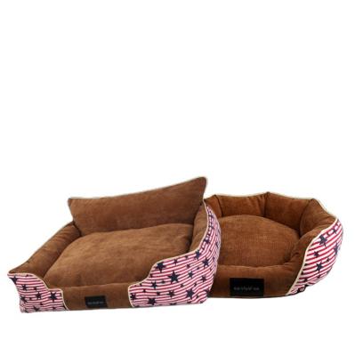 China Pet Travel Factory Wholesale Soft Dog Bed Removable And Washable Bed For Small And Medium Dogs for sale