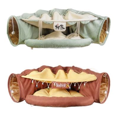 China Viable Creative Pet Toy with Soft Pad and Hanging Bed Cat Tunnel for sale