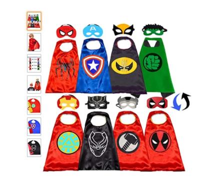 China Deluxe Girls Pirate Costume Superhero Capes for Kids Superhero Halloween Double Side Capes and Masks Best Superhero Toys and Kids Gifts (3Pcs) Pants Girls Set for sale