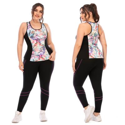 China RTS QUICK DRY Hot Women Fitness Leggings 3XL Two Piece Half Back Zipper Pockets Custom Plus Size Yoga Sets for sale