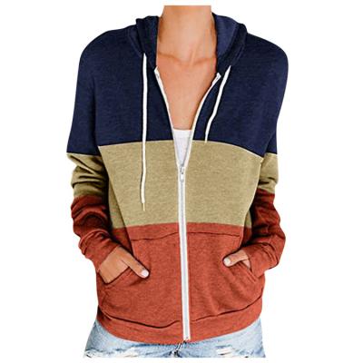 China Anti-pilling 2021 No Moq Front Zipper Pullover Sweatshirts Women Wholesale Korean Hoodie for sale