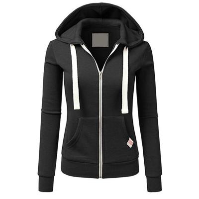 China Wholesale Women's Hoodie Front Zipper Style Pullover Quality Hoody Factory Price Anti-pilling 2021 for sale