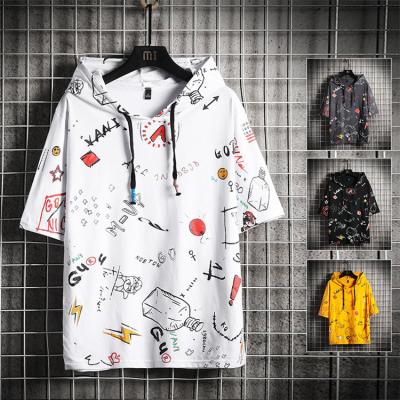 China Anti-pilling 2021 Custom Fashion Boys Girls Oversized Pullover Short Sleeve Hoodies for sale