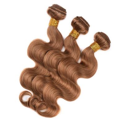 China Straight Brazilian Peruvian Body Wave Hair Bundles Color No 27# 27 Hair Color Body Wave Bundle for sale