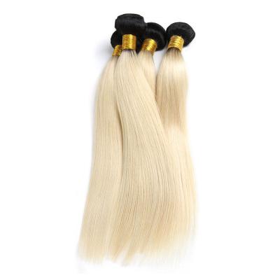 China Silky Straight Wave Good Quality Raw Virgin Brazilian 1b/613 Cuticle Aligned Brazilian Hair Raw Mink Hair Weft for sale