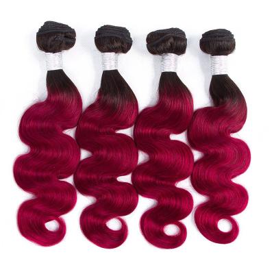 China Wholesale Seller Fashionable Super Virgin 1b/99j Mink Brazilian Hair Body Wave Color Hair Bundles for sale