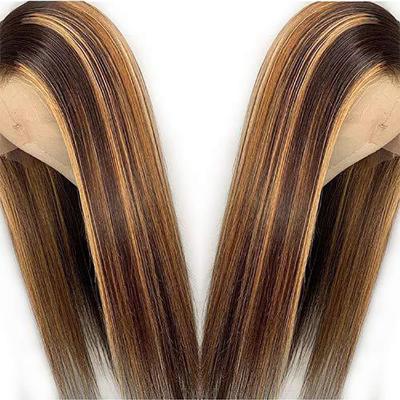 China Body Wave Piano Color Amazon 2 Color Hot Selling Highlight Mixed Brown Wig for sale