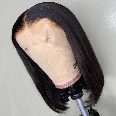 China Silky Straight Wave Up 32inch Preplucked Swiss Lace HD Silky Straight Full Lace Wigs for sale