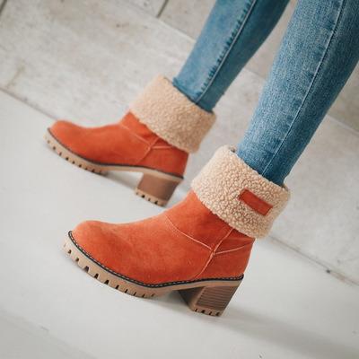 China Winter Warm Fashion Two Methods Autumn Fur Winter Women's Round Boots Fashionable Wearing Wearing Shoes for sale